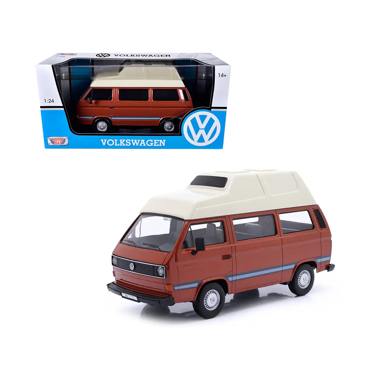79594VW1 Volkswagen Combi Type 2 T3 Camper Motor Max Escala 1/24