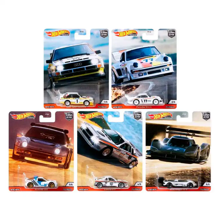 Hot Wheels Car Culture Serie 5 Piezas Rally 956R Escala 1/64