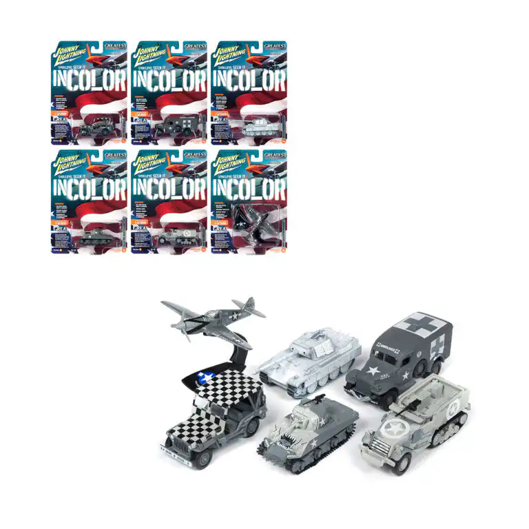 Serie Militar 5 Piezas Greatest A Johnny Lightning Escala 1/64