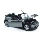 Mini Cooper S Cabrio Plata Welly Escala 1/24 Sin Caja - Imagen 2