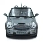 Mini Cooper S Cabrio Plata Welly Escala 1/24 Sin Caja - Imagen 3