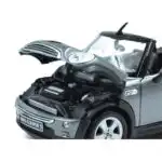 Mini Cooper S Cabrio Plata Welly Escala 1/24 Sin Caja - Imagen 4