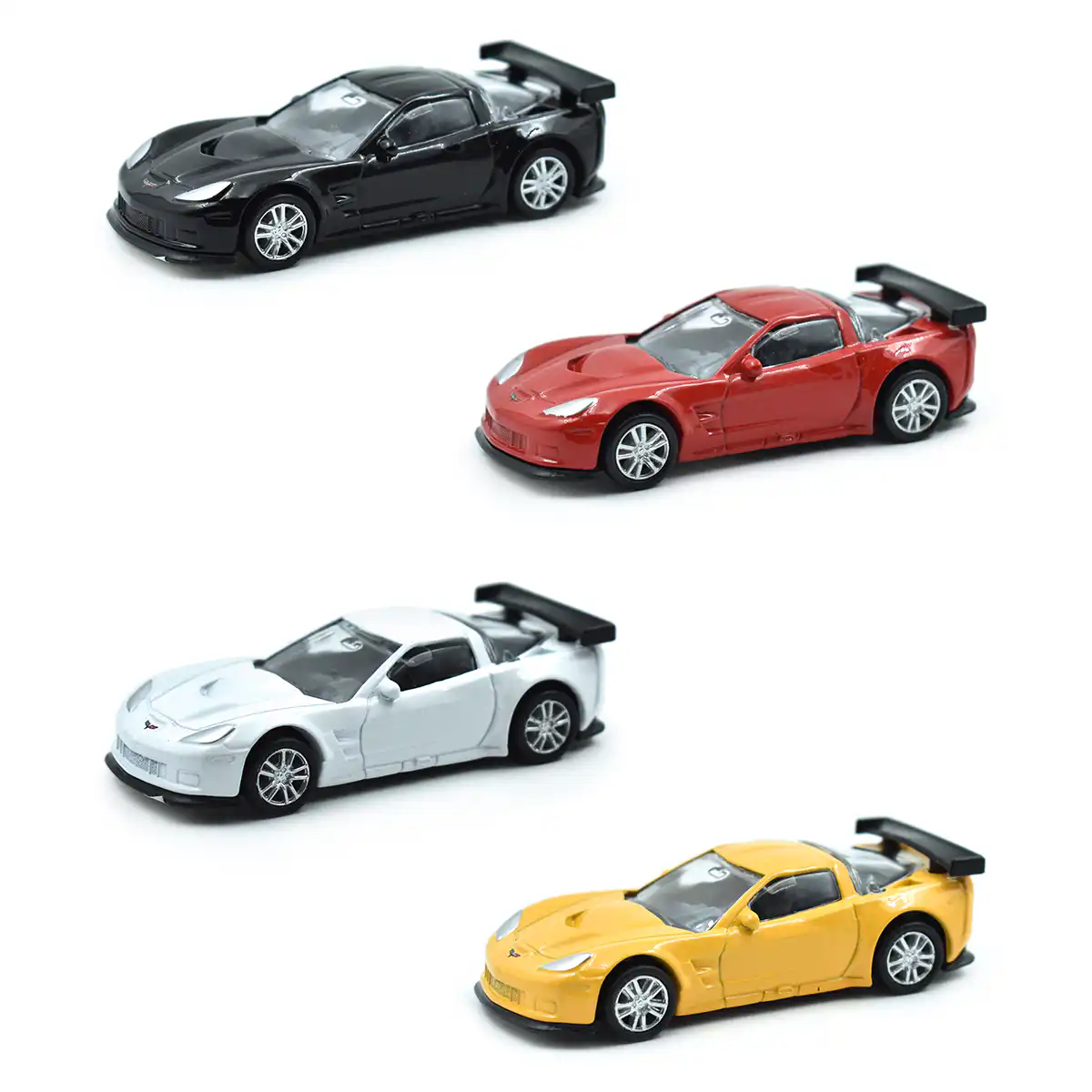 345005Corvette Chevy Corvette C6R Serie 4 Piezas Fricción RMZ Escala 1/64