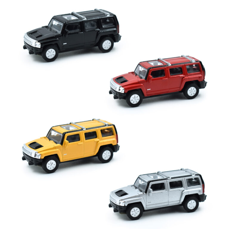 Hummer H3 SUV Serie 4 Piezas Fricción RMZ Escala 1/64