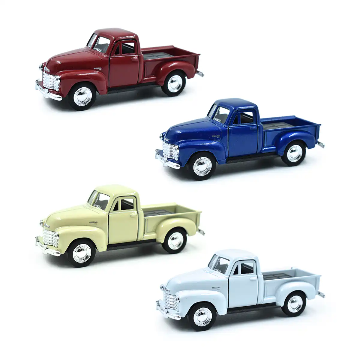 43708DChevrolet Chevrolet 3100 Pickup 1953 Set 4 Piezas Welly Escala 1/32