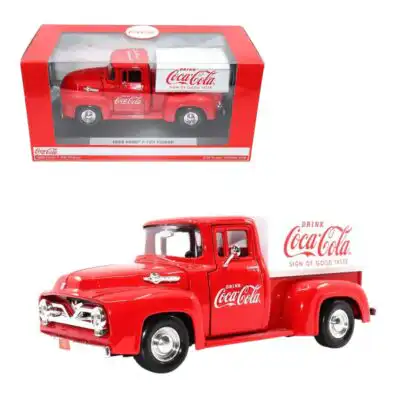 Ford F100 1955 Pickup Coca Cola Motor City Escala 1/24