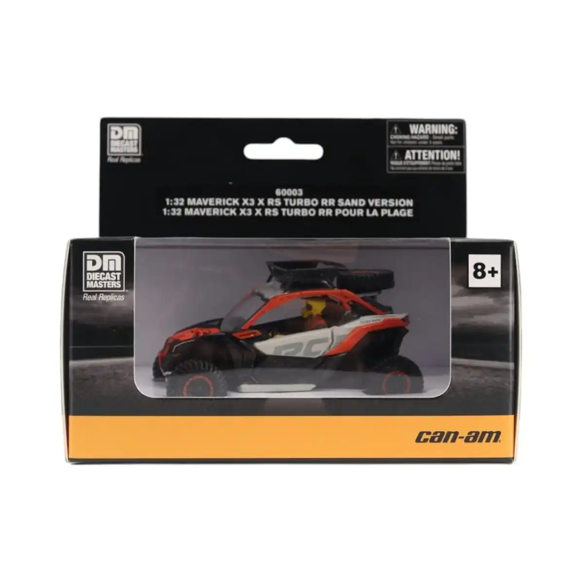 60003CanAM9 Can Am Maverick X3 RS Turbo RR Diecast Masters Escala 1/32 SIL