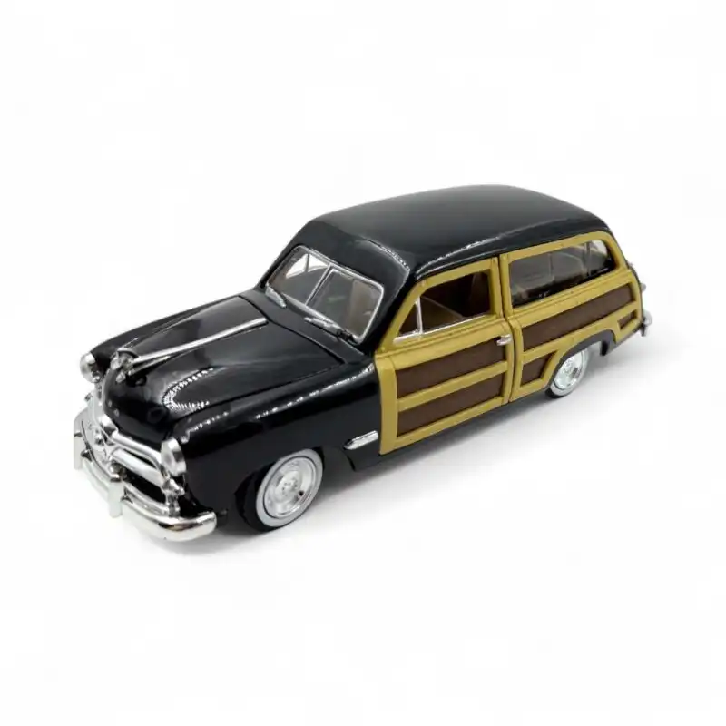 Ford Woody Wagon 1949 Negro Motor Max Escala 1/24 Sin Caja