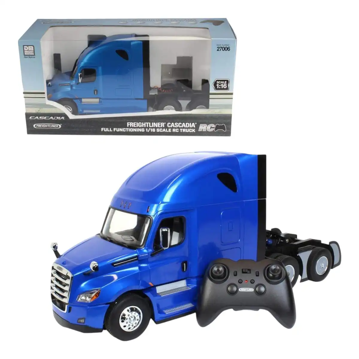 27006Cascadia Tráiler Freightliner Cascadia Diecast Masters Radio Control