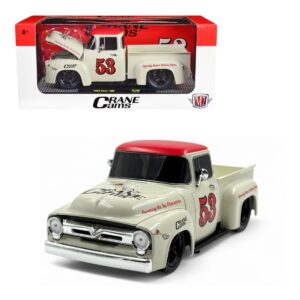 Ford F100 1956 Pickup Crane Cams M2 Machines Escala 1/24