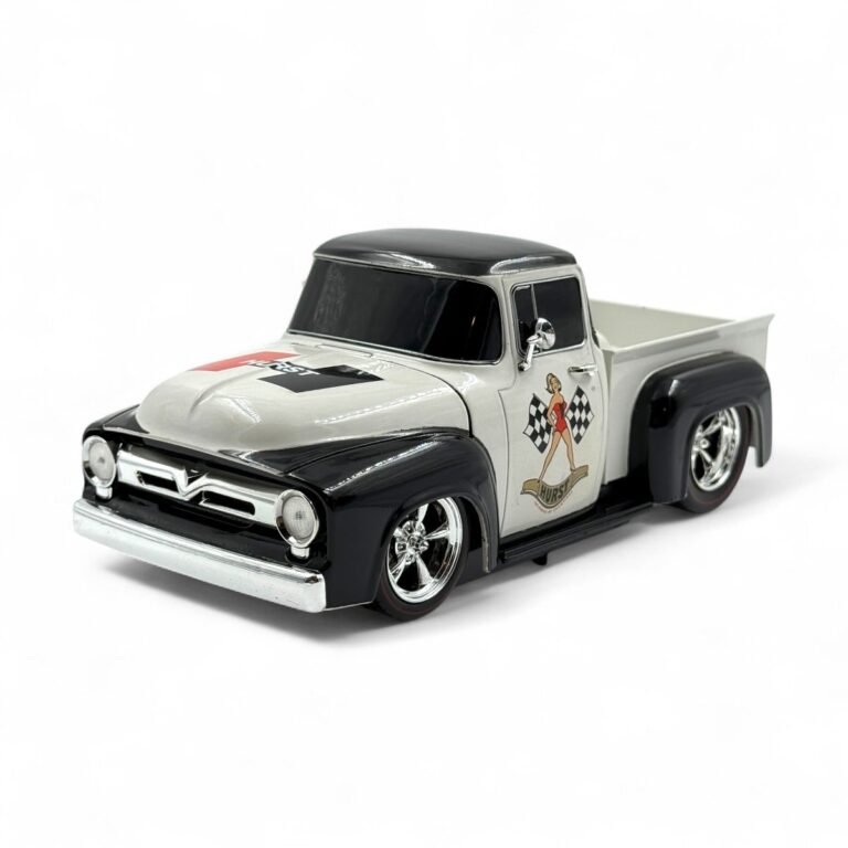 Ford F100 Pickup 1956 Hurst M2 Machines Escala 1/24 Blanco Metal