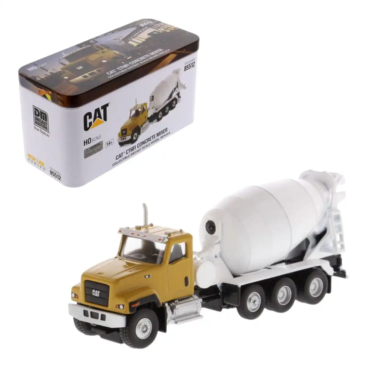 85512CAT CAT CT681 Camión Mezclador de Cemento DieCast Masters 1/87 Ho