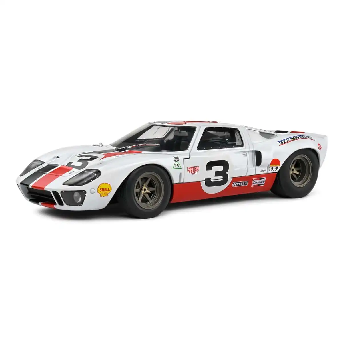 S1803010Ford3 Ford GT40 MK1 Edición Eric Dean 2015 Solido Escala 1/18