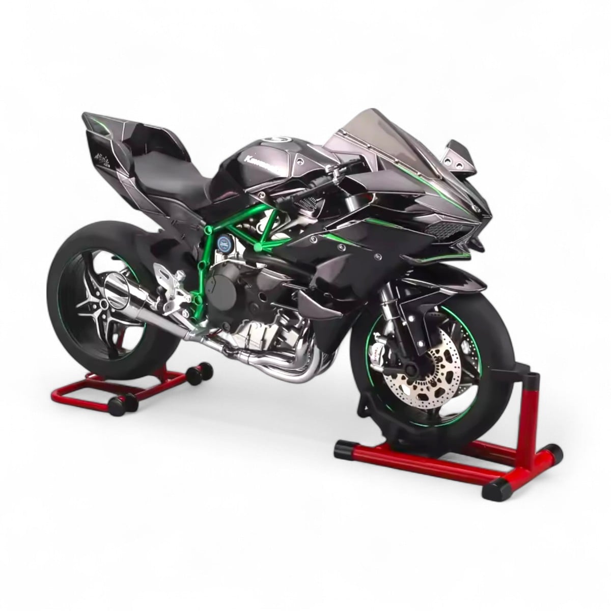 Kawasaki Ninja H2R Con Luz Sonido Y Movimiento Escala 1/6 Exclusivo