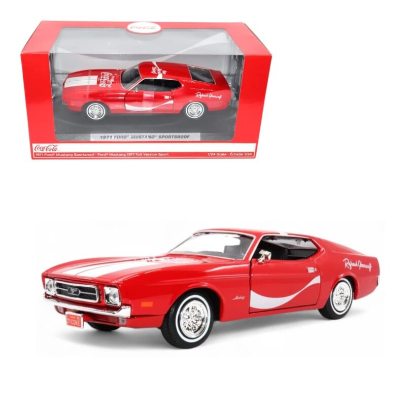 Ford Mustang Sportsroof 1971 Coca Cola Motor City Escala 1/24
