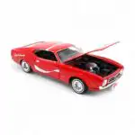 Ford Mustang Sportsroof 1971 Coca Cola Motor City Classics Escala 1/24 Rojo Metal - Imagen 8