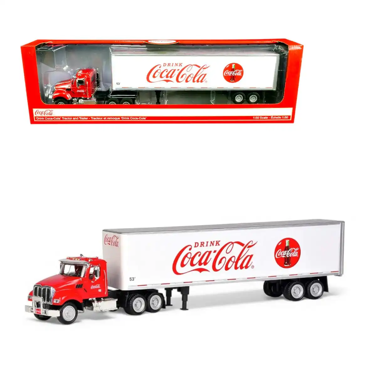450025Trailer Tráiler Repartidor Coca Cola Motor City Classics Escala 1/50