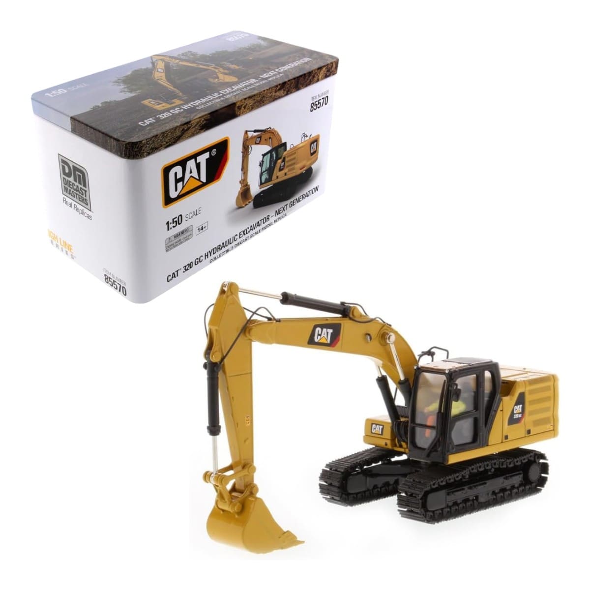 85570CAT CAT 320 GC Excavadora Hidráulica DieCast Masters Escala 1/50