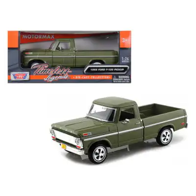Ford F100 Pickup 1969 Verde Motor Max 1/24 Timeless Legends