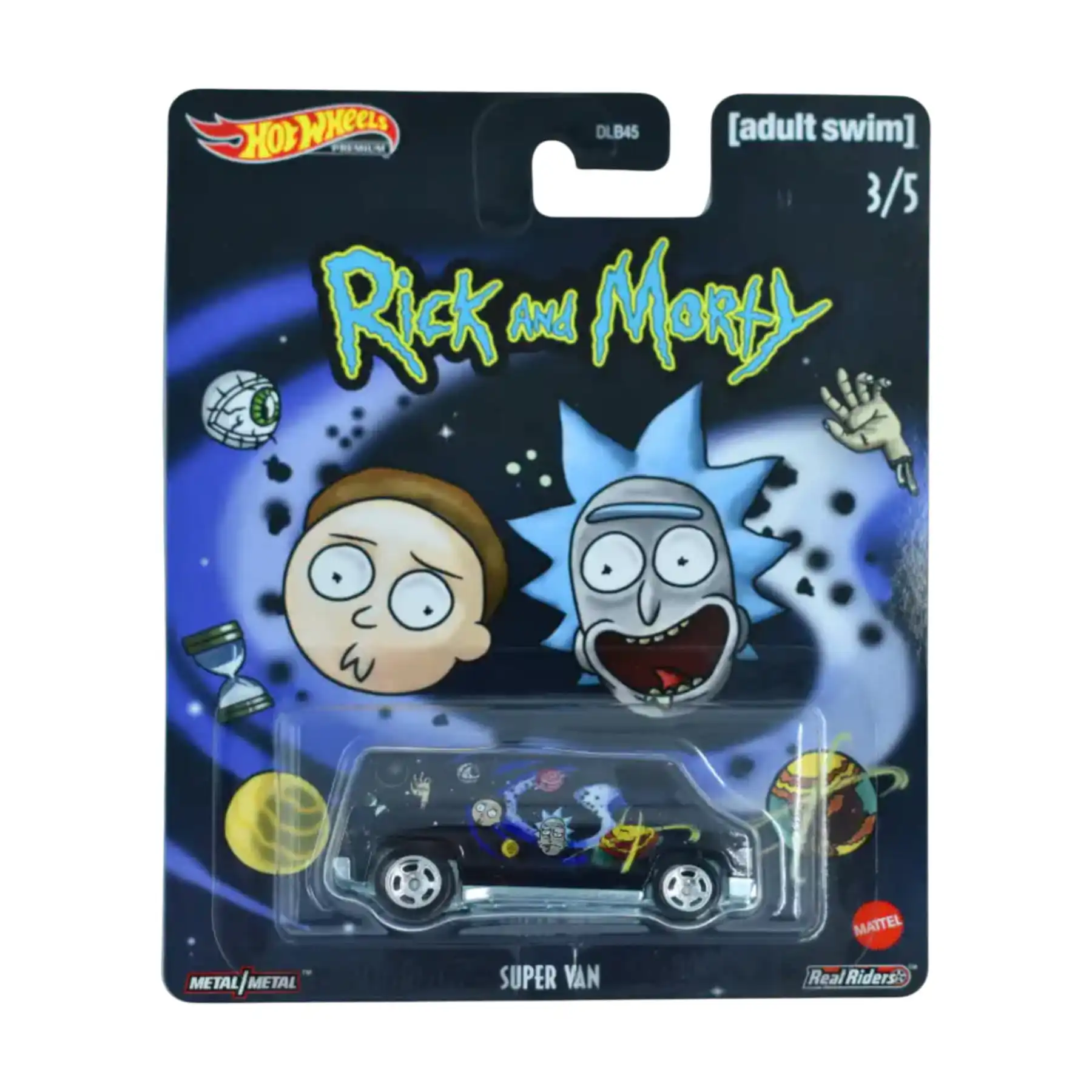 RickVanBK Hot Wheels Super Van Rick y Morty Premium Escala 1/64