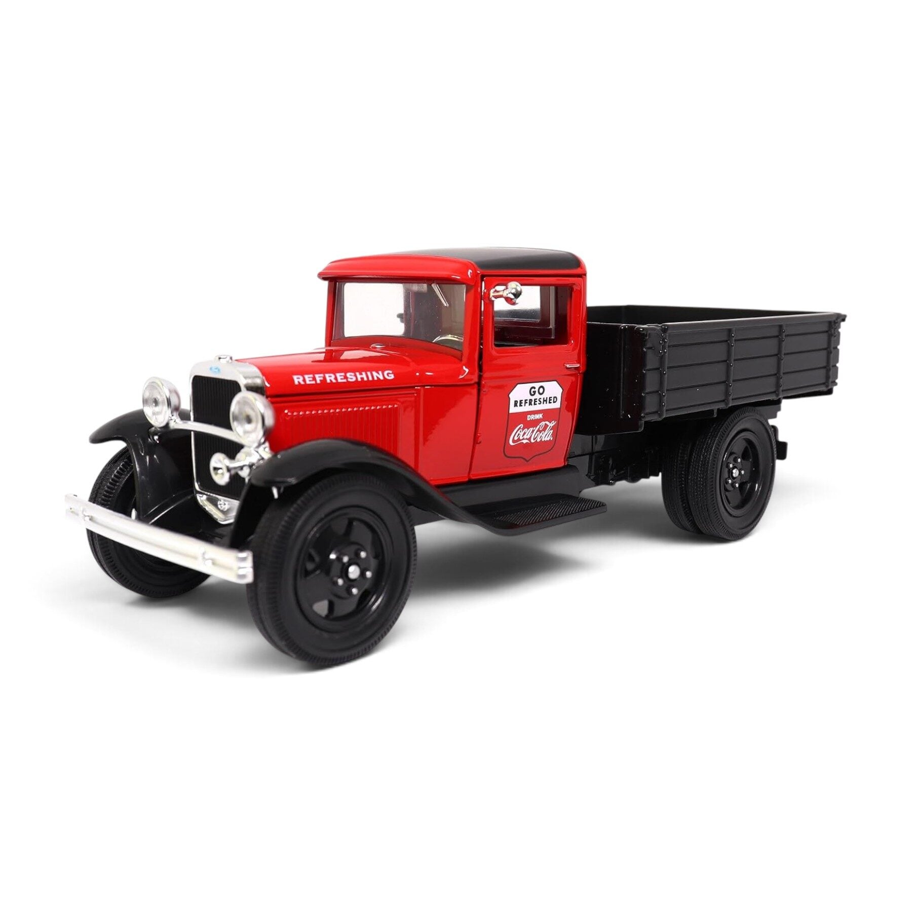 424022Ford3 Ford Model AA Pickup 1931 Coca Cola Motor City Classics Escala 1/24 Rojo