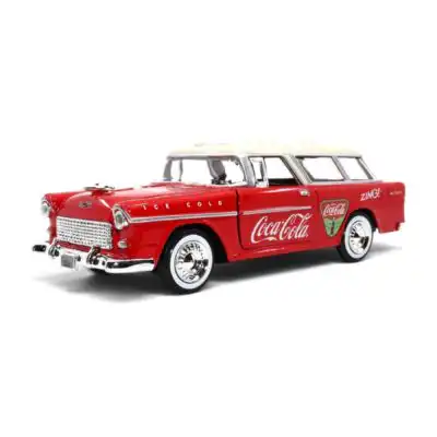 Chevrolet Bel Air Nomad 1955 Coca Cola Motor City Classics Escala 1/24 Rojo