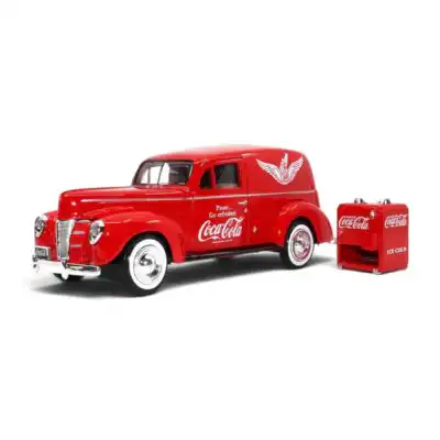 Ford Sedán Delivery Van 1940 con Hielera Coca Cola Motor City Classics Escala 1/24