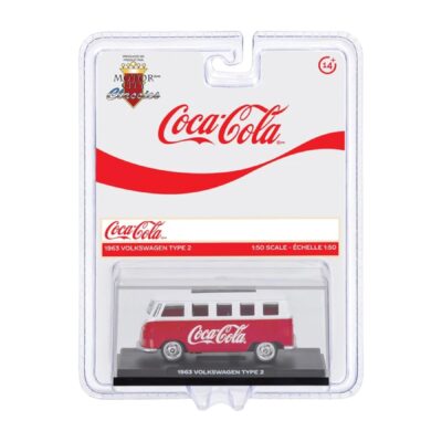 Volkswagen Combi Type 2 1963 Coca Cola Motor City Classics Escala 1/50 Rojo