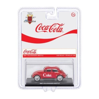 Volkswagen Vocho Beetle 1967 Coca Cola Motor City Classics Escala 1/50 Rojo
